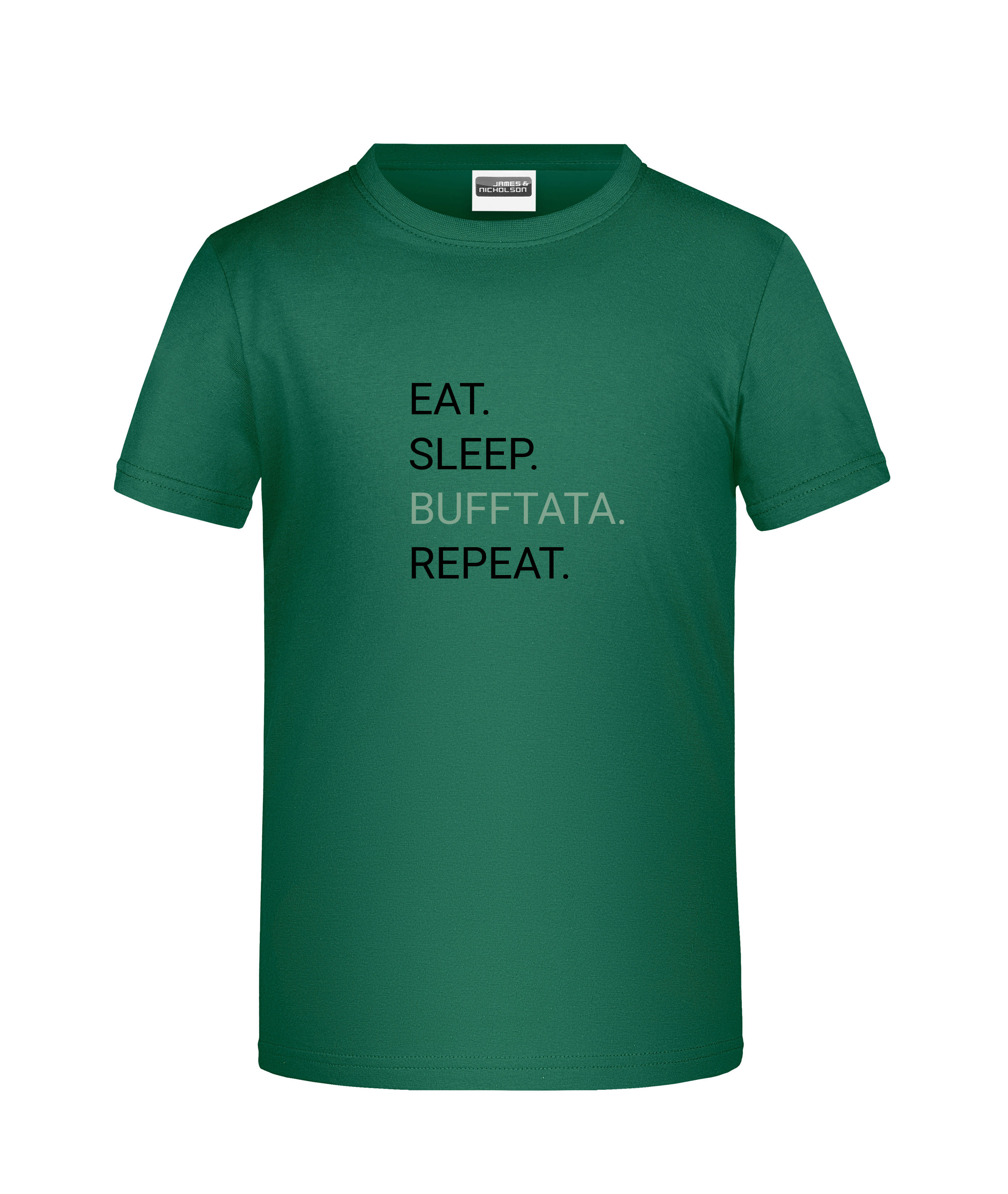 "Eat-Sleep-Bufftata" - Kinder-T-Shirt  