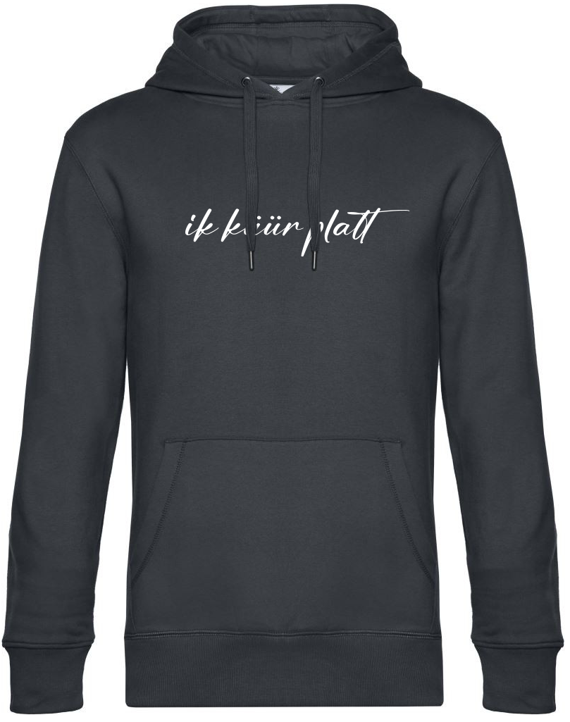 Herren-Hoodie "ik küür platt" 